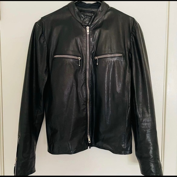 Rag and Bone Black Leather Jacket Duke Small Moto Racer New - Picture 6 of 10